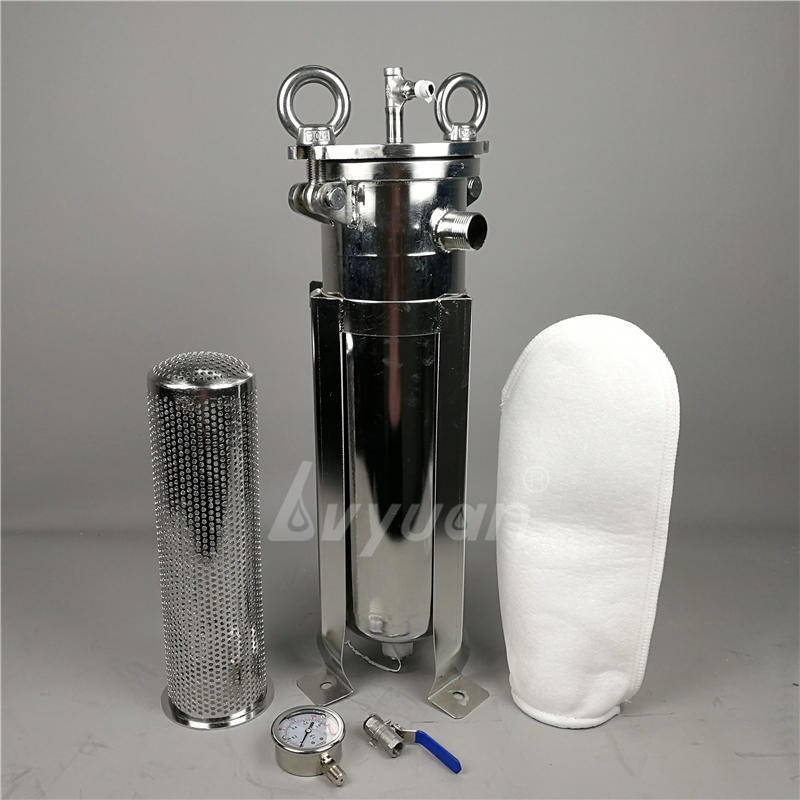 Factory SS 304 316 Stainless steel filter housing for bag filter with pp bag 1 5 10 25 50 100 200 micron filtration