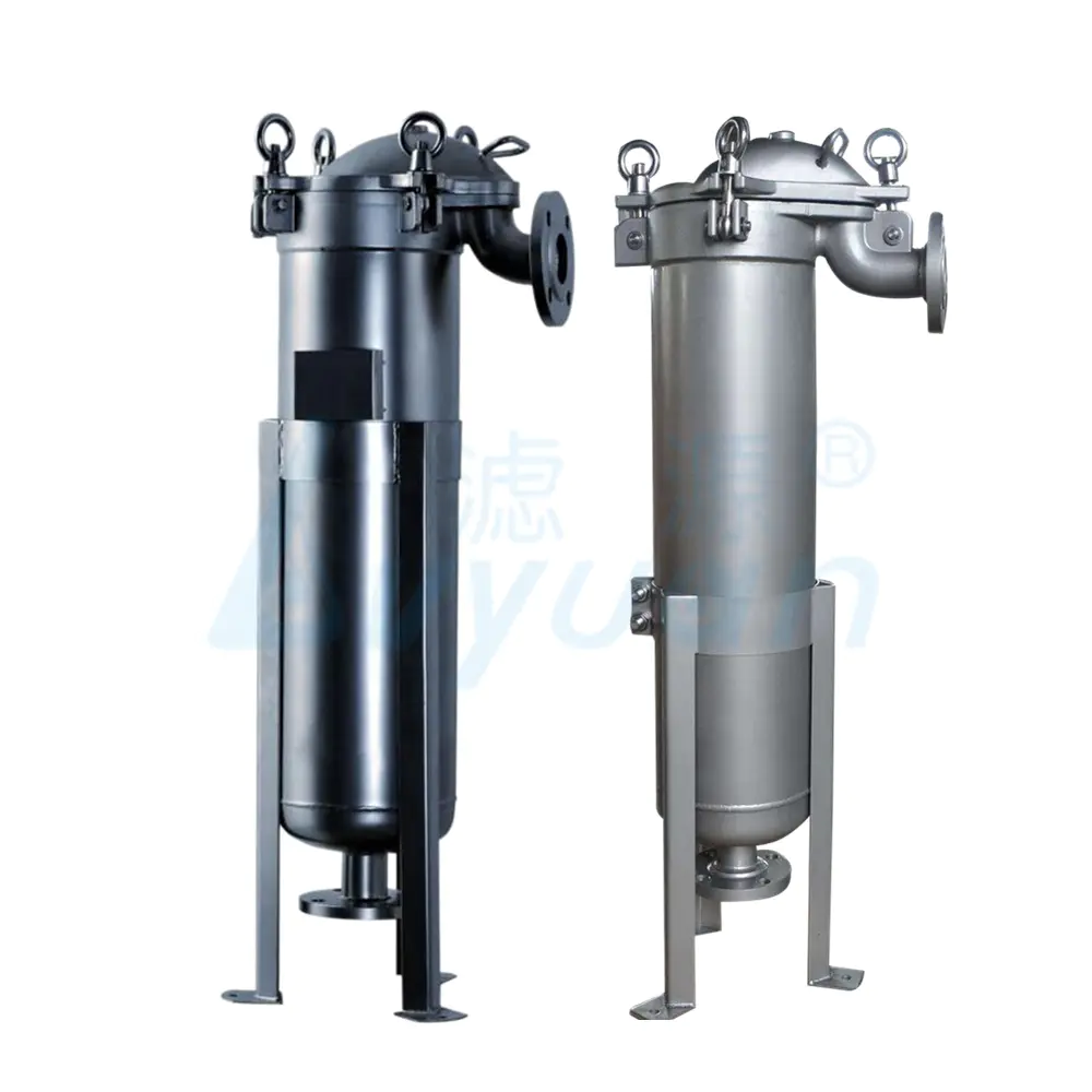 industrial liquid filtration ss single bag filter housing /stainless steel bag filter
