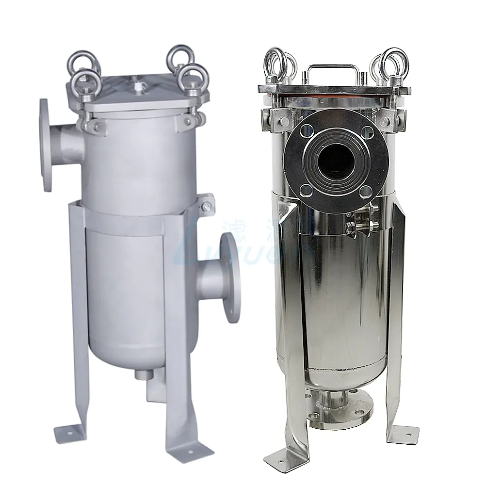 Liquids filtration Bag filter housing stainless steel 304 316L polished and matte surface