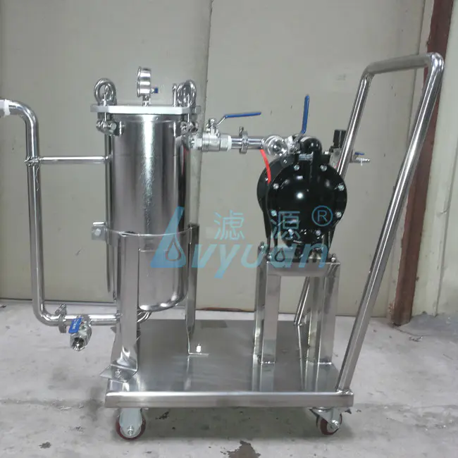 High pressure air pneumatic diaphragm pump 1/2/3/4 stage removable stainless steel bag filter machine for diesel oil industry