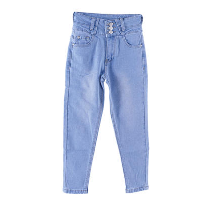 SKYKINGDOM Low Price In Stock Denim Jeans 6- 12 Years Old Girl Design High Quality Washed Kid Denim Jeans