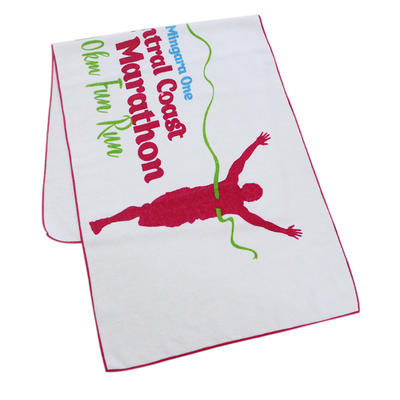 Custom made 100% cotton digital printing competition sports towel