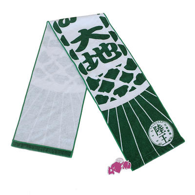 100% Cotton Promotional Custom Logo Printed Slogan Towel Cheering Towel for Concert or Sports