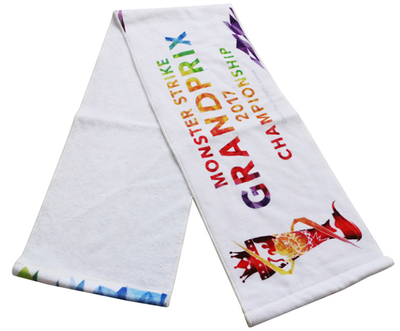 custom personalized logo design digital printing cotton gym sports sweat towel