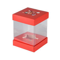 Wholesale Transparent Clear Cake Packaging Box with Paper Cardboard