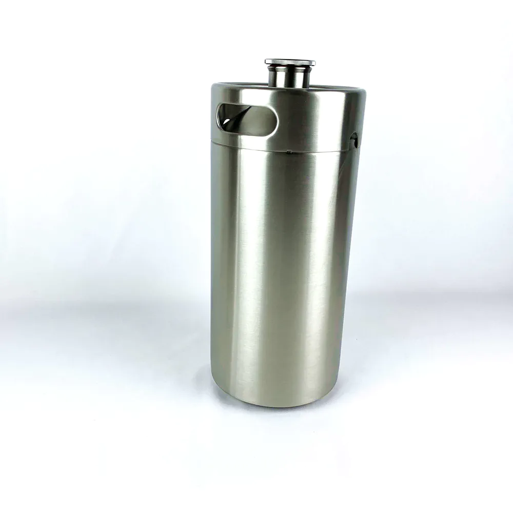 wholesale 3.6L homebrew stainless steel portable mini beer keg barrel growler