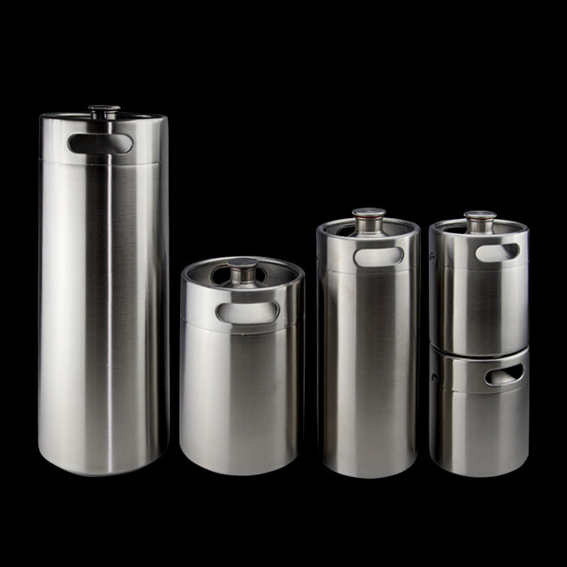 product-Trano-64 oz ss pressurized stainless dispenser bottles keg beer growler steel lid-img-1