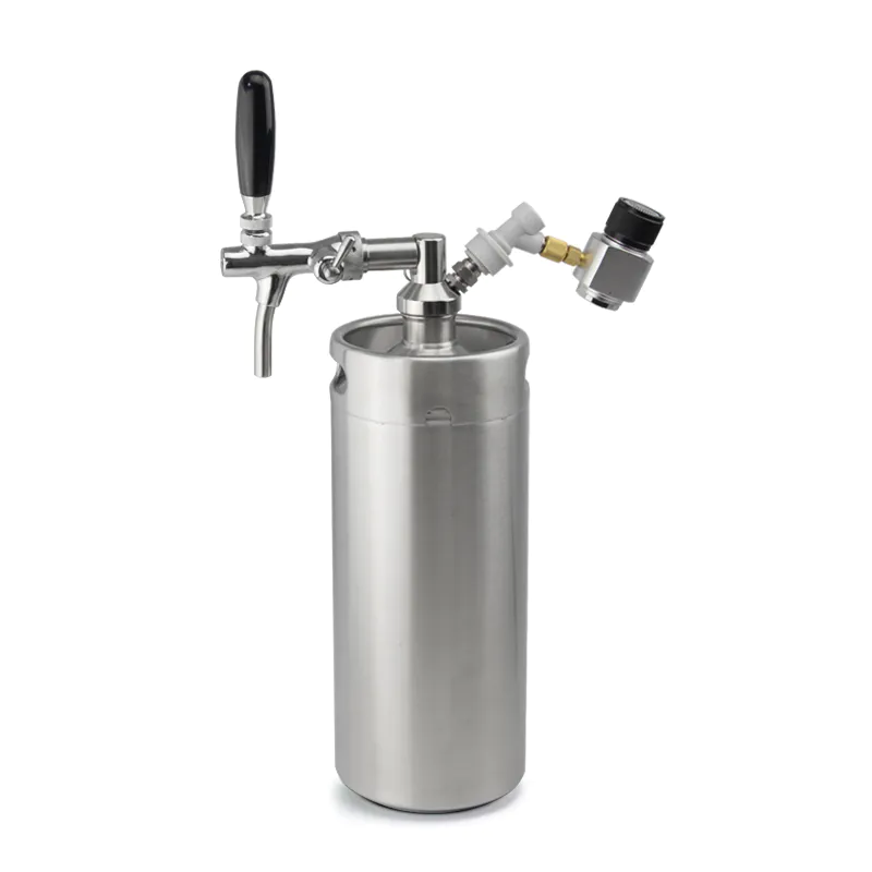 manufacturer mini keg stainless steel 128 ounce keg style growler for gift