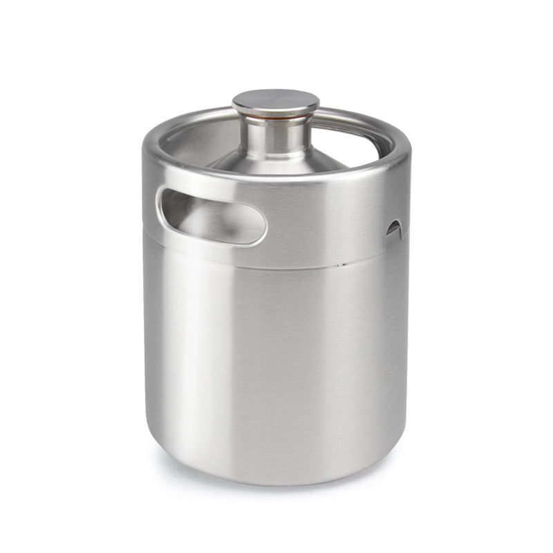 64oz Stainless Steel Mini Beer cooler Container With co2 Pressure Relief Valve Cap