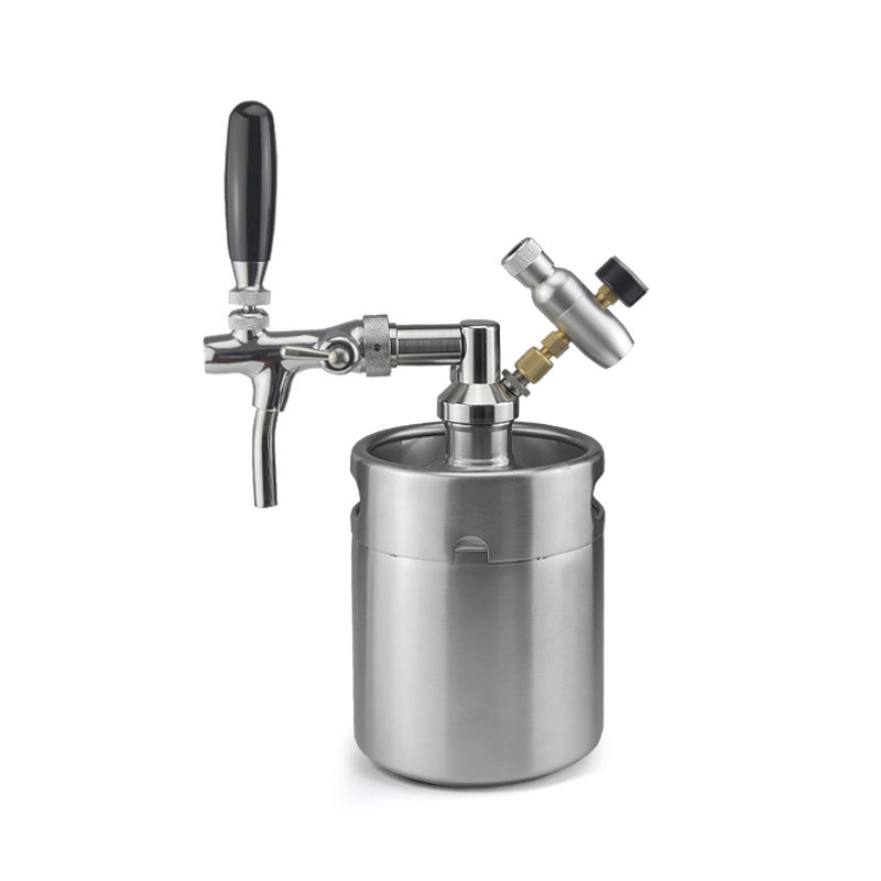 2 liter standard stainless steel cool dispenser mini bottle growler beer keg