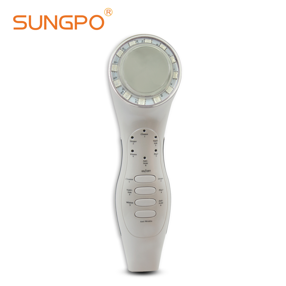 SUNGPO Personal Care Multifunctional Beauty Equipment Ultrasonic Photon LED Light Therapy Quantum Iontophoresis