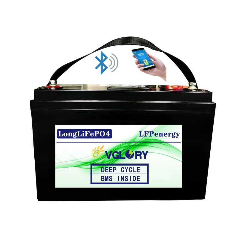 Phonix Cheap Sealed Lithium Ion 12v 200ah With Bms Display Pack In Metal Lifepo4 Box Yacht Battery