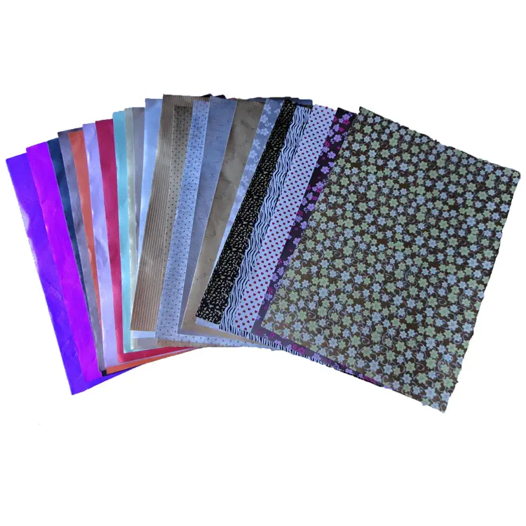 Colorful Aluminum foil paper sheets for chocolate wrap