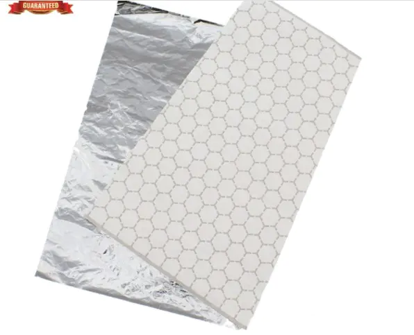 KOLYSEN food grade Insulated Foil Sandwich Wrap Sheets Aluminum Foil Wrapping Paper burger Aluminum Foil Paper in china