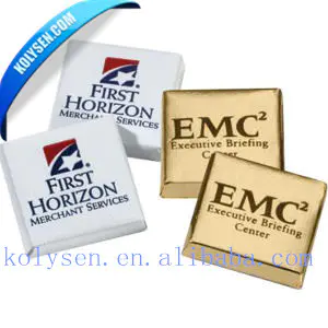 Customized Food grade chocolate wrap aluminum foil laminated paper made in china