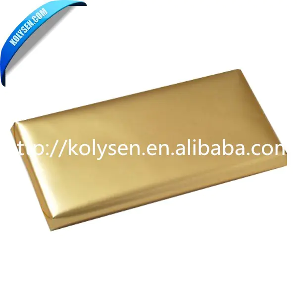 Factory Price 0EM food grade Chocolate Bar Wrapper aluminium foil paper food China supplier