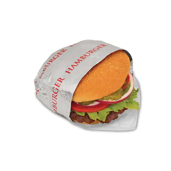 factory customize food grade aluminum foil paper sheets for burger