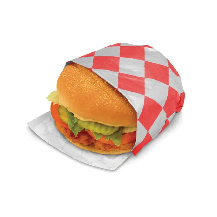 factory customize food grade aluminum foil paper sheets for burger