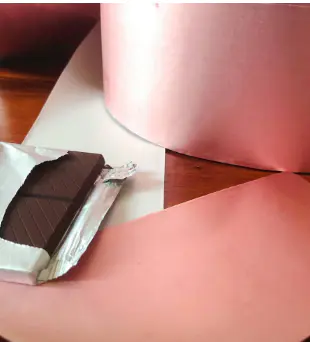 Embossed chocolate aluminum foil paper