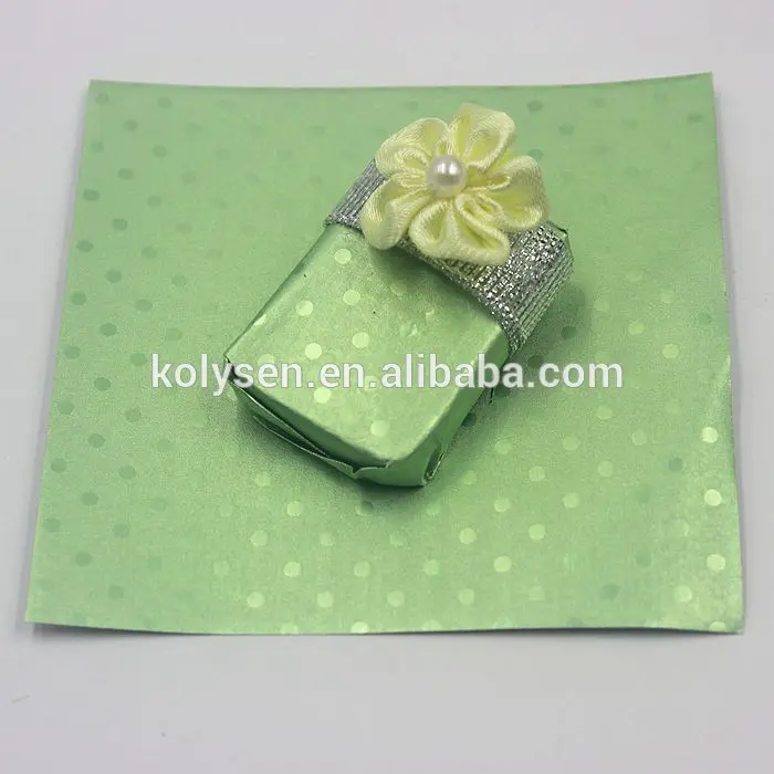 Embossed chocolate aluminum foil paper