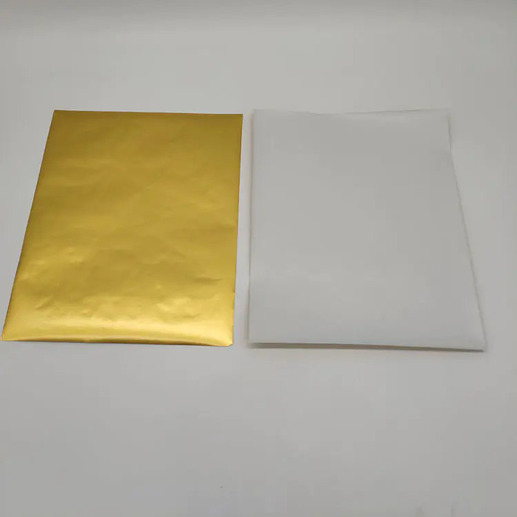 Single color aluminum foil with paper backing for chocolate bar wrapping