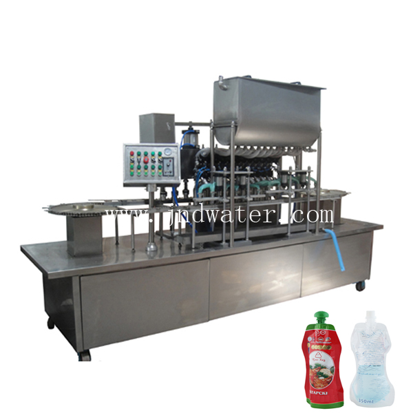 Stand Up Pouch Filling Capping Machine