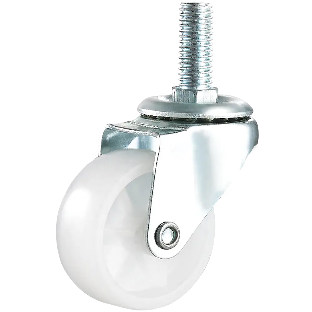2 Inch Light Duty White PP Thread Casters