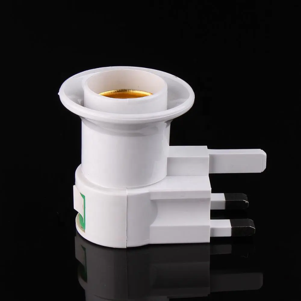 E27 UK CE ROHS bulb screw type adapter UK standard lamp electrical plug socket with switch