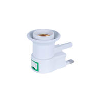 E27 UK CE ROHS bulb screw type adapter UK standard lamp electrical plug socket with switch