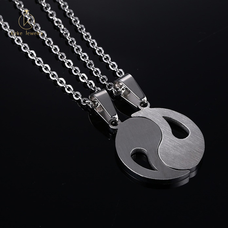 Chinese style jewelry stainless steel gossip couple pendant CN-063