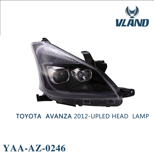 Vland factory car headlight for AVANZA LED head lamp LED Light bar headlights plug and play 2012-2015