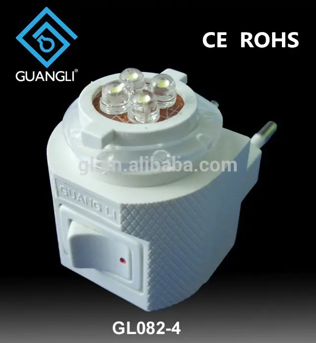 GL-082-4led holder socket for plastic socket decorative lamp holder with LED switch