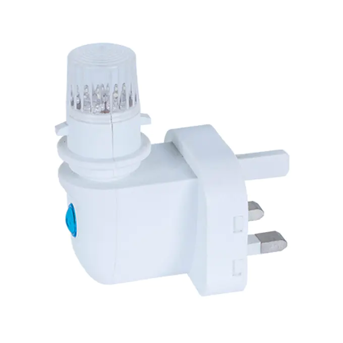 e14 base socket 4 leds lamp holder 3 PIN BS UK plug CE ROHS approved Switch LED lighting night light lamp socket