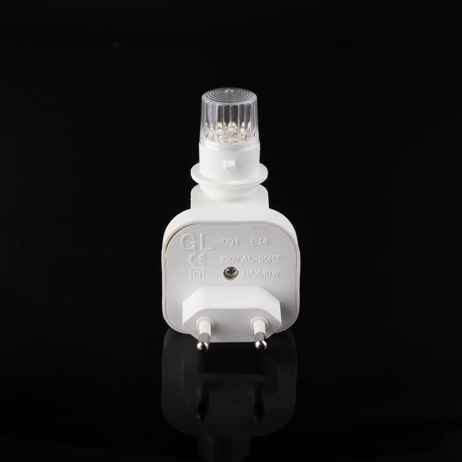 CE ROHS approved E14 switch LED lighting night light socket with European plug in lamp holder and 15W and 220V or 240V