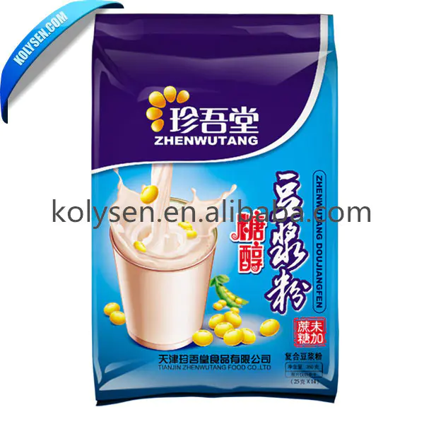 Different Size Printing Pouch /Hot Sale Soybean Milk Powder Packaging Bags
