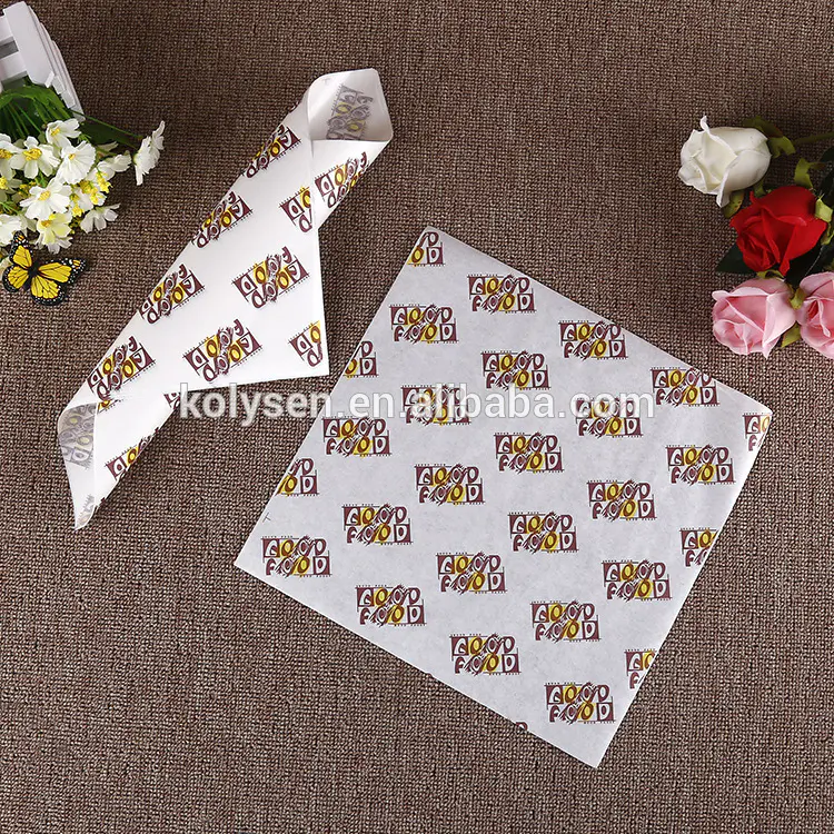 Factory price Greaseproof paper for burger wrapping
