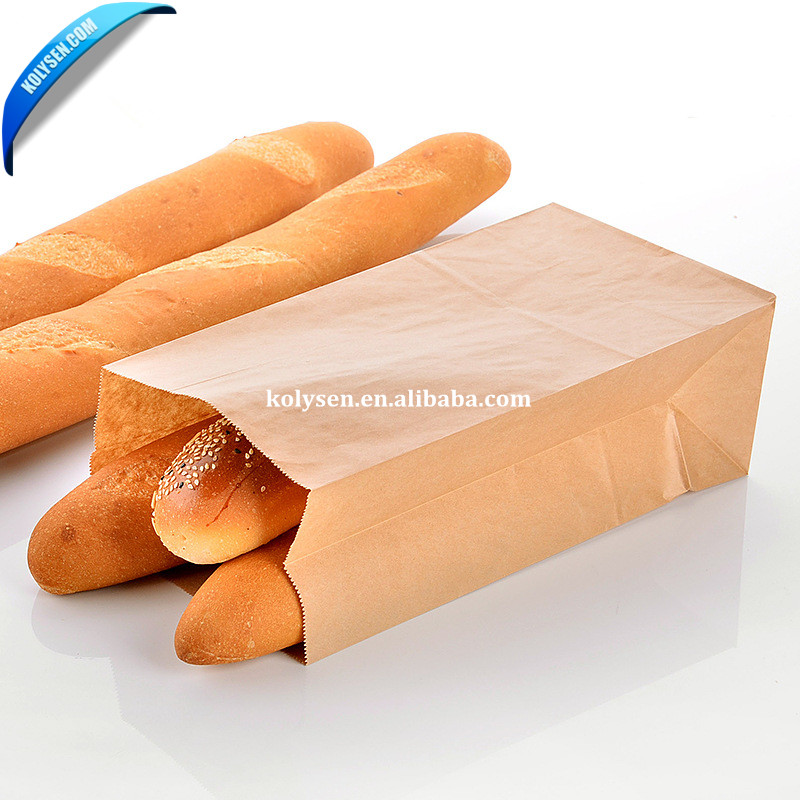 Custom Greaseproof Packaging Paper Bread Bag Kolysen