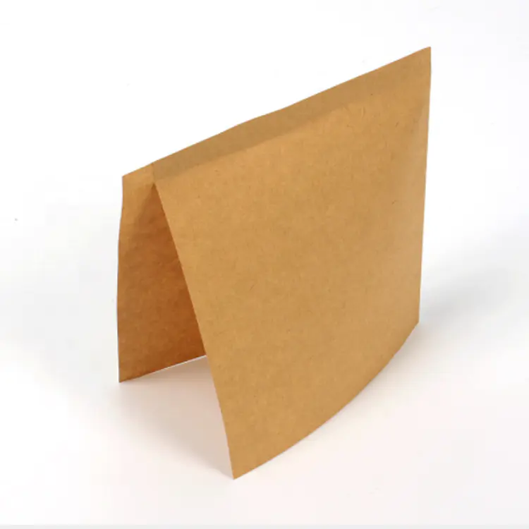 Kraft paper pocket bag with two sides open for hamburger wrapping