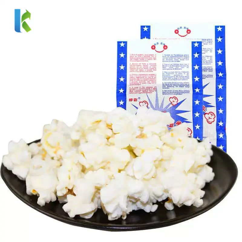 Microondas Bolso Logo Sealable Large Para New Corn Bulk Wholesale Craft Paper Popcorn Bag