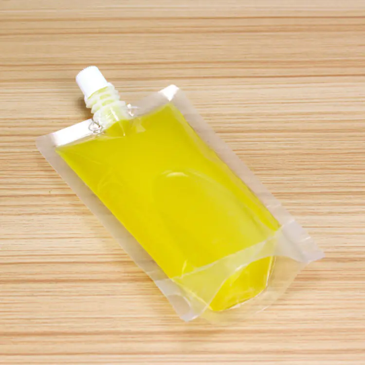 Custom laminated material spout drink pouch