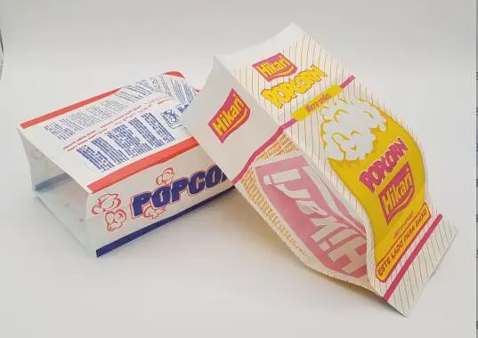 Bulk Custom Logo Printed Design Large Sealable Wholesale New Greaseproof Microwave Popcorn Bag