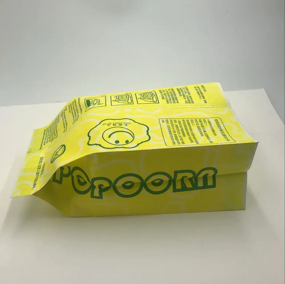 Wholesale New Design GreaseproofPaper Microwave Custom Large Logo Printed Sealable Bulk Pop Corn Bags