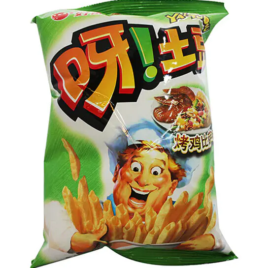 Snack Crisps printed plastic bags/ Snack plastic packaging bag for potato chips