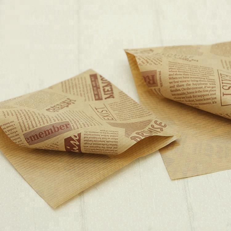 Custom double open take away bag for churro burger wrapping