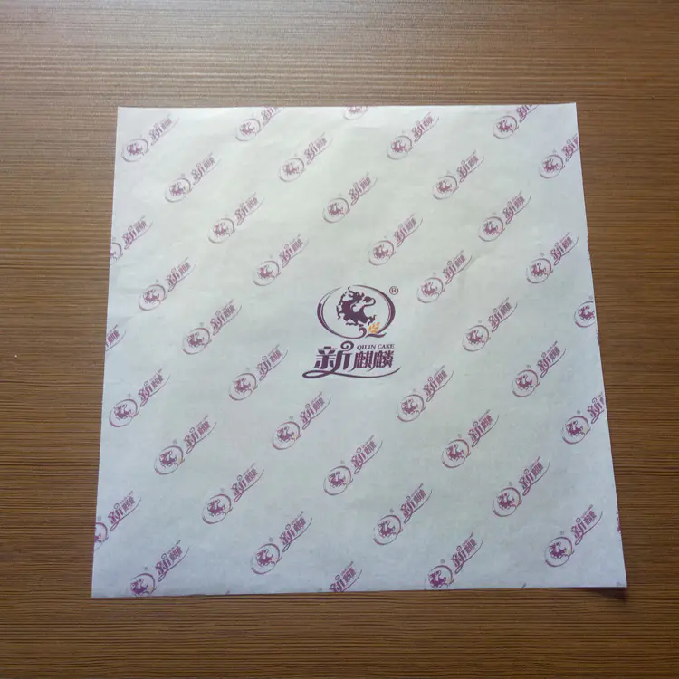 Custom Logo Printed Deli Food Wrapper Greaseproof Paper Wax Food Paper Wholesale
