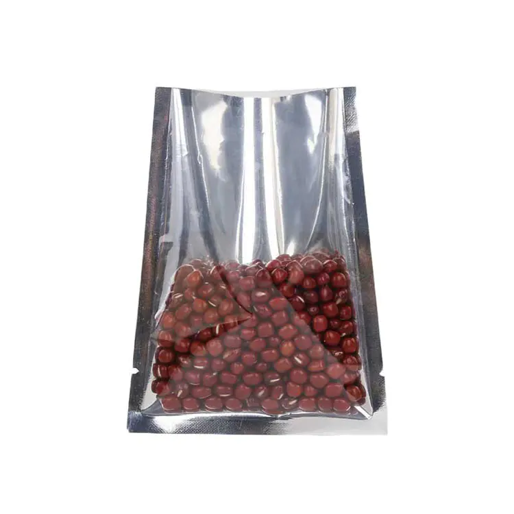 Clear front aluminum foil bag without zipper for food packing
