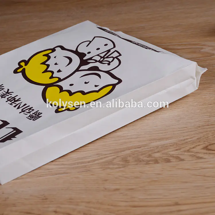 Logo printed Churro cookie wrap white greaseproof paper bag