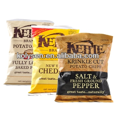 Factory Heat Sealing Custom Printed Snack Food Packaging Plastic Potato Chips Bag