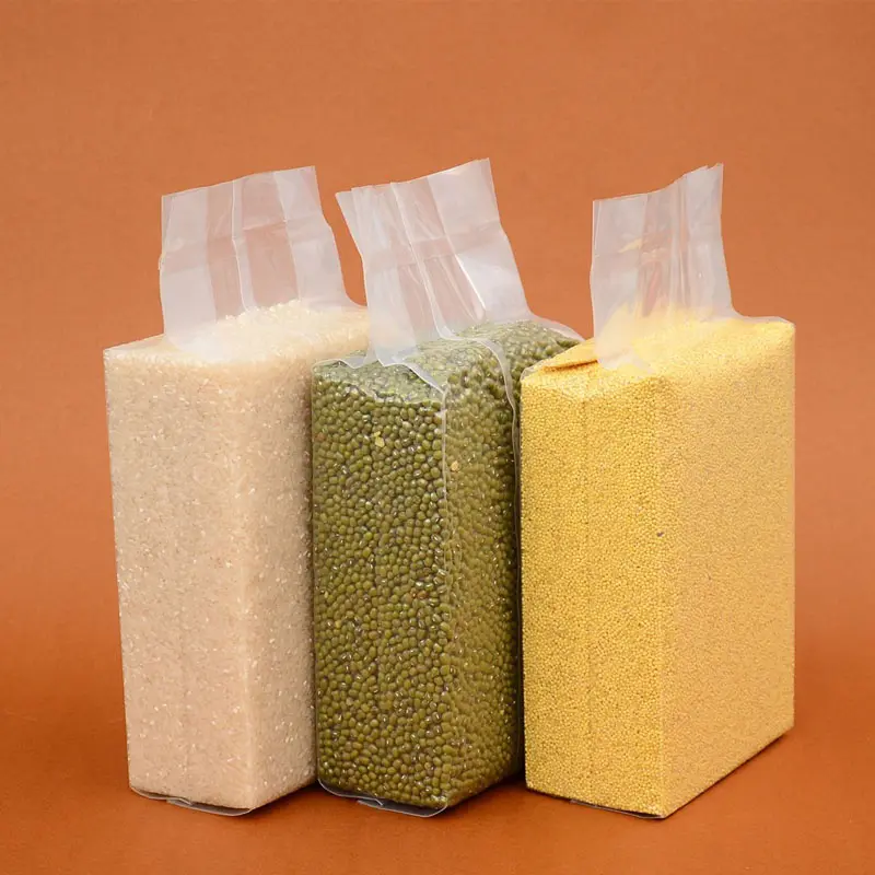 Factory customized empty rice bags for sale rice plastic vacuum bag