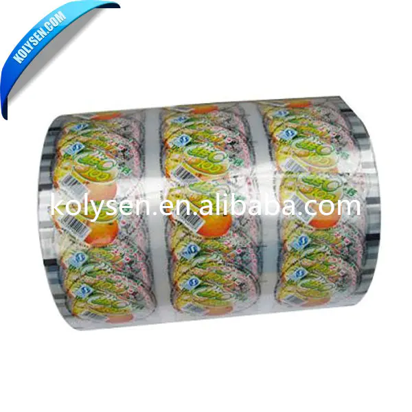 Plastic Cup/Bottle Aluminum Foil Peelable Lidding Film Lid Sealing Film